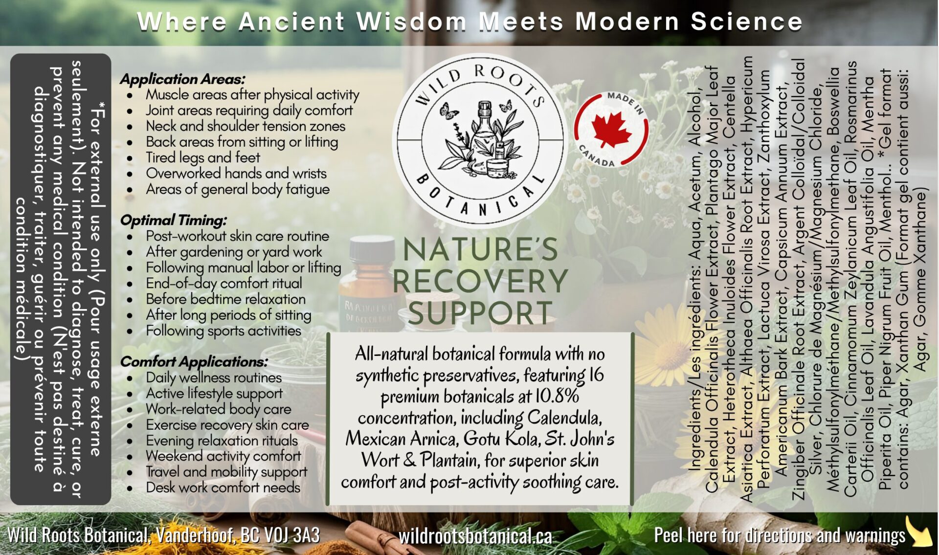 Nature First - Botanical Wellness Spray -120ml - Image 2